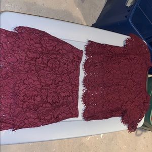 Two piece lace set
